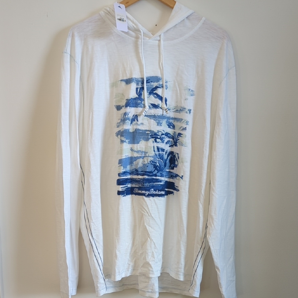 Tommy Bahama Indigo Shadows Lux Hooded Tee